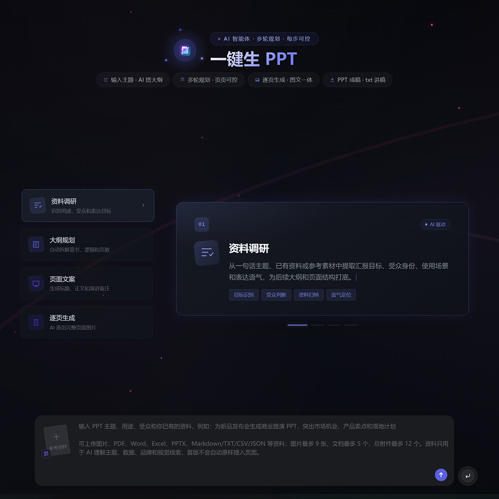 一键PPT与企业公文案例